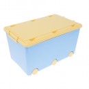 Ящик для игрушек Tega Chomik IK-008 (light blue-yellow)